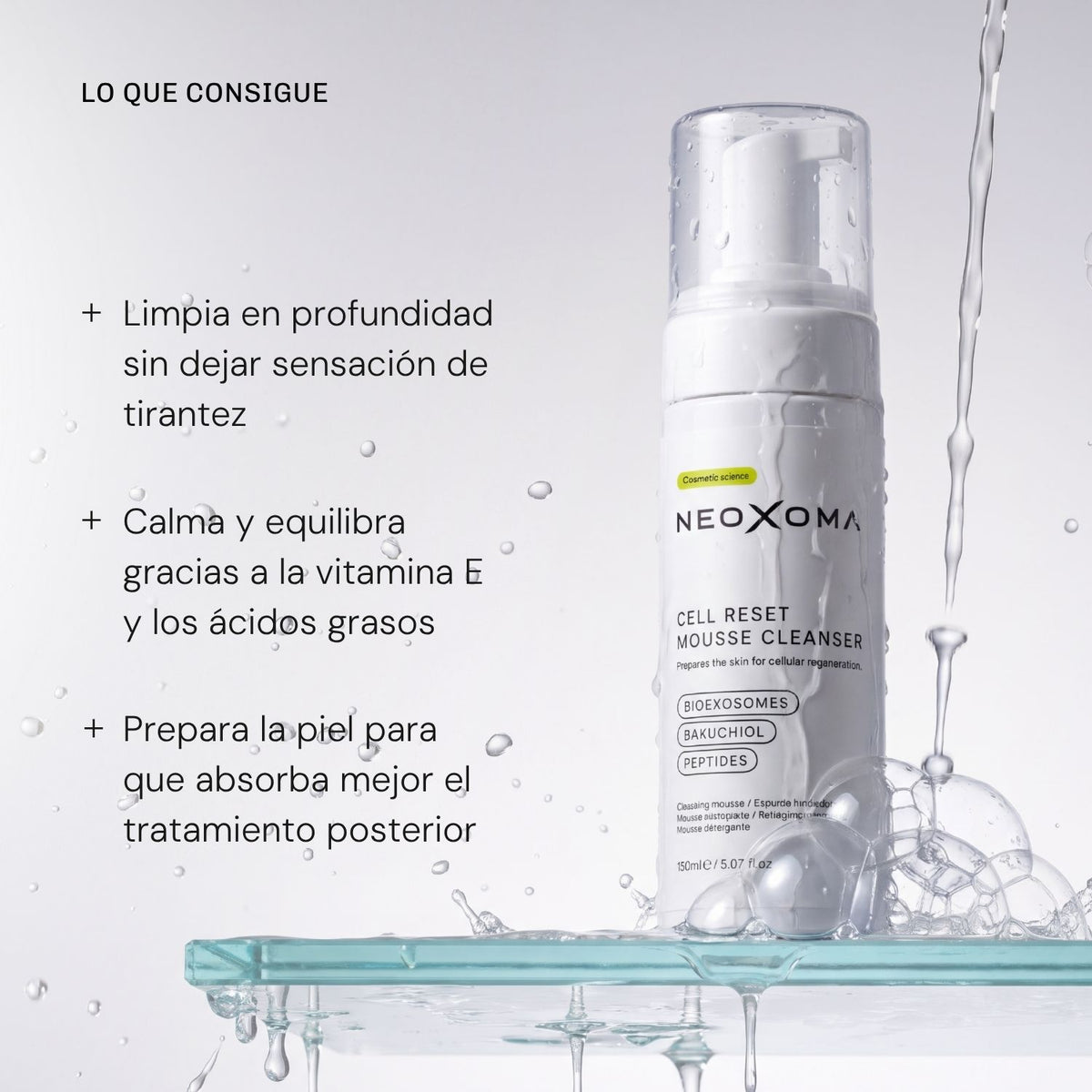 Limpiador Facial Cell Reset Mousse Cleanser