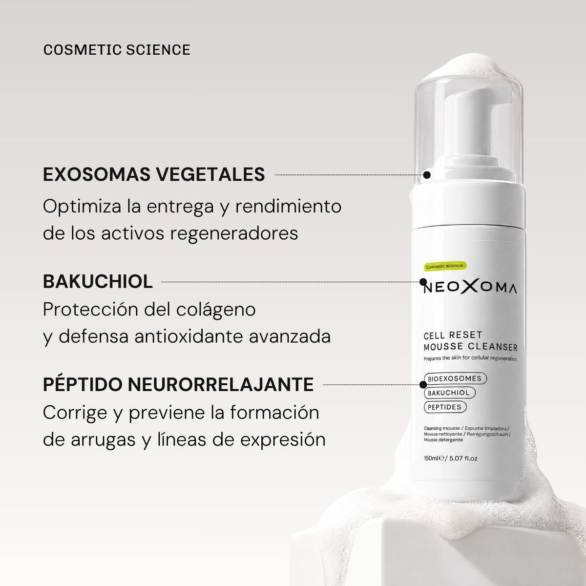 Limpiador Facial Cell Reset Mousse Cleanser