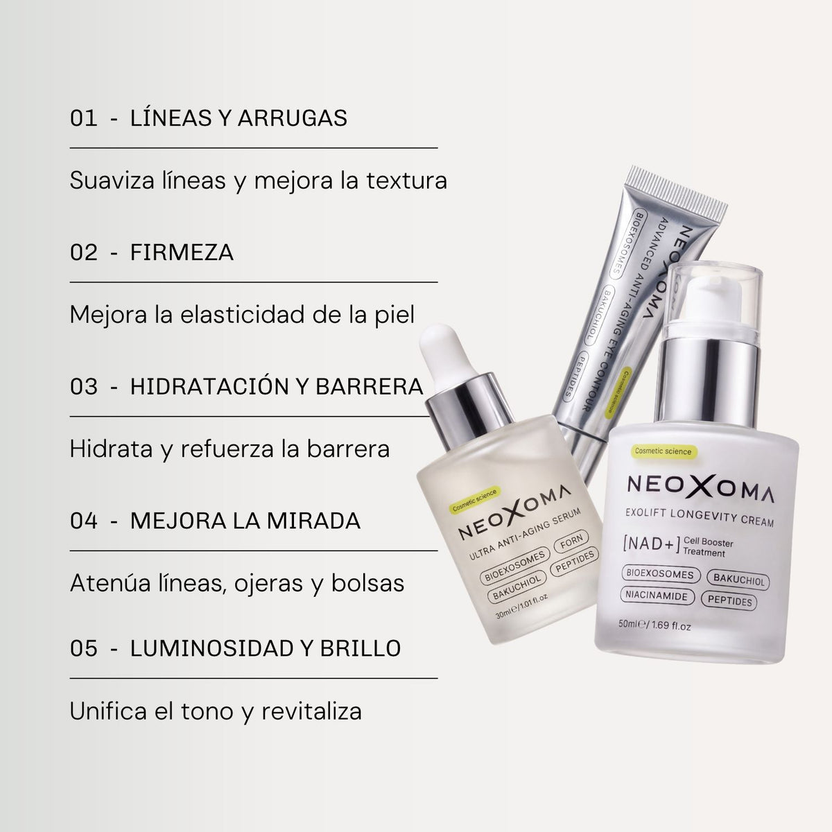 Pack Advanced Longevity: Sérum, Contorno, Crema