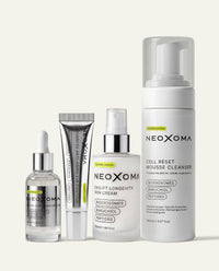 Pack Completo Longevity System: Limpiador, Sérum, Contorno, Crema